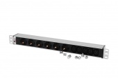 Блок розеток Rem-10 без шнура с инд., 6 Sсhuko, 5 IEC 60320 C13, вход IEC 60320 C14, 10 A, алюм., 19" арт. R-10-6S-5C13-I-440-Z  купить у официального дистрибьютора в Санкт-Петербурге и Москве с доставкой.