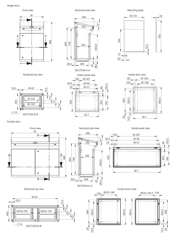 Console IP66 SS 985 600 400  арт. MPGS06  купить у официального дистрибьютора в Санкт-Петербурге и Москве с доставкой.