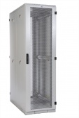 Шкаф серверный напольный 42U (600 × 1200) дверь перфорированная, задние двойные перфорированные  арт. ШТК-С-42.6.12-48АА  купить у официального дистрибьютора в Санкт-Петербурге и Москве с доставкой.
