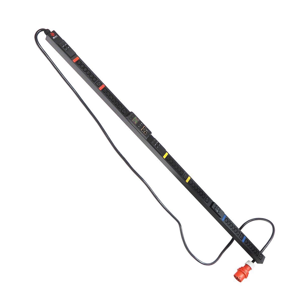 БРП (PDU) Metered BNH B800.M, IEC 60320 С13 х 36, IEC 60320 С19 х 6, 32А, 3ф, вход IEC 309 32A 3P+N+E, шнур 3 м, автомат, чёр  арт. B800.M-3x32-36C13-6C19  купить у официального дистрибьютора в Санкт-Петербурге и Москве с доставкой.