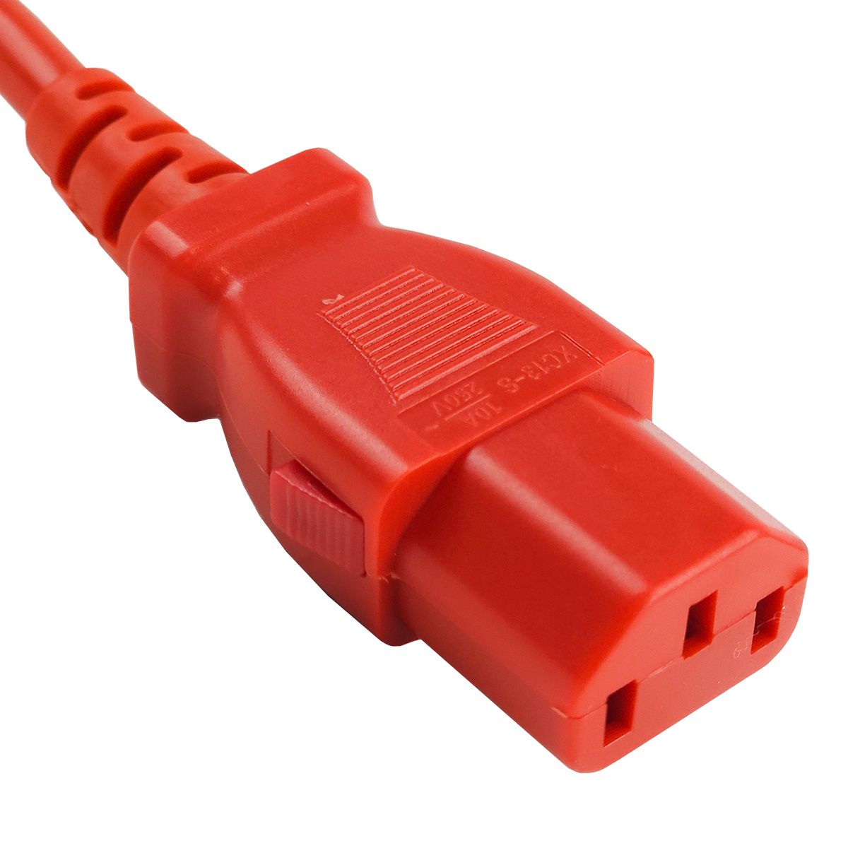 Блоки распределения питания Силовой шнур BNH, IEC 60320 С13, вилка IEC 60320 С14, 3 м, 10А, с фиксатором обеих сторон, цвет: красный купить у официального дистрибьютора в Санкт-Петербурге и Москве с доставкой.
