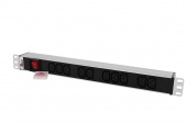 Блок розеток Rem-10 без шнура с выкл., 10  IEC 60320 C13, вход IEC 60320 C14, 10 A, алюм., 19" арт. R-10-10C13-V-440-Z  купить у официального дистрибьютора в Санкт-Петербурге и Москве с доставкой.
