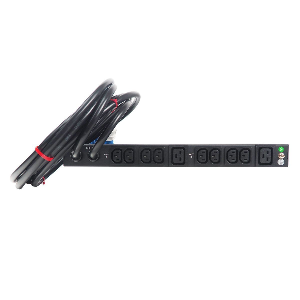 АВР BNH B800.MA, IEC 60320 С13 х 8, IEC 60320 С19 х 2, вход IEC 309 32A 2P+E, шнур 3 м, 44,5х484х250 мм (ВхШхГ), 32А, 1ф, чёрный, 2 входа  арт. B800.MA-2x1х32-8C13-2C19  купить у официального дистрибьютора в Санкт-Петербурге и Москве с доставкой.