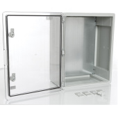 Пластиковый шкаф с монт. панелью, IP65. УХЛ1., 400х500х240, прозрачная дверца арт. PP3017  купить у официального дистрибьютора в Санкт-Петербурге и Москве с доставкой по РФ.