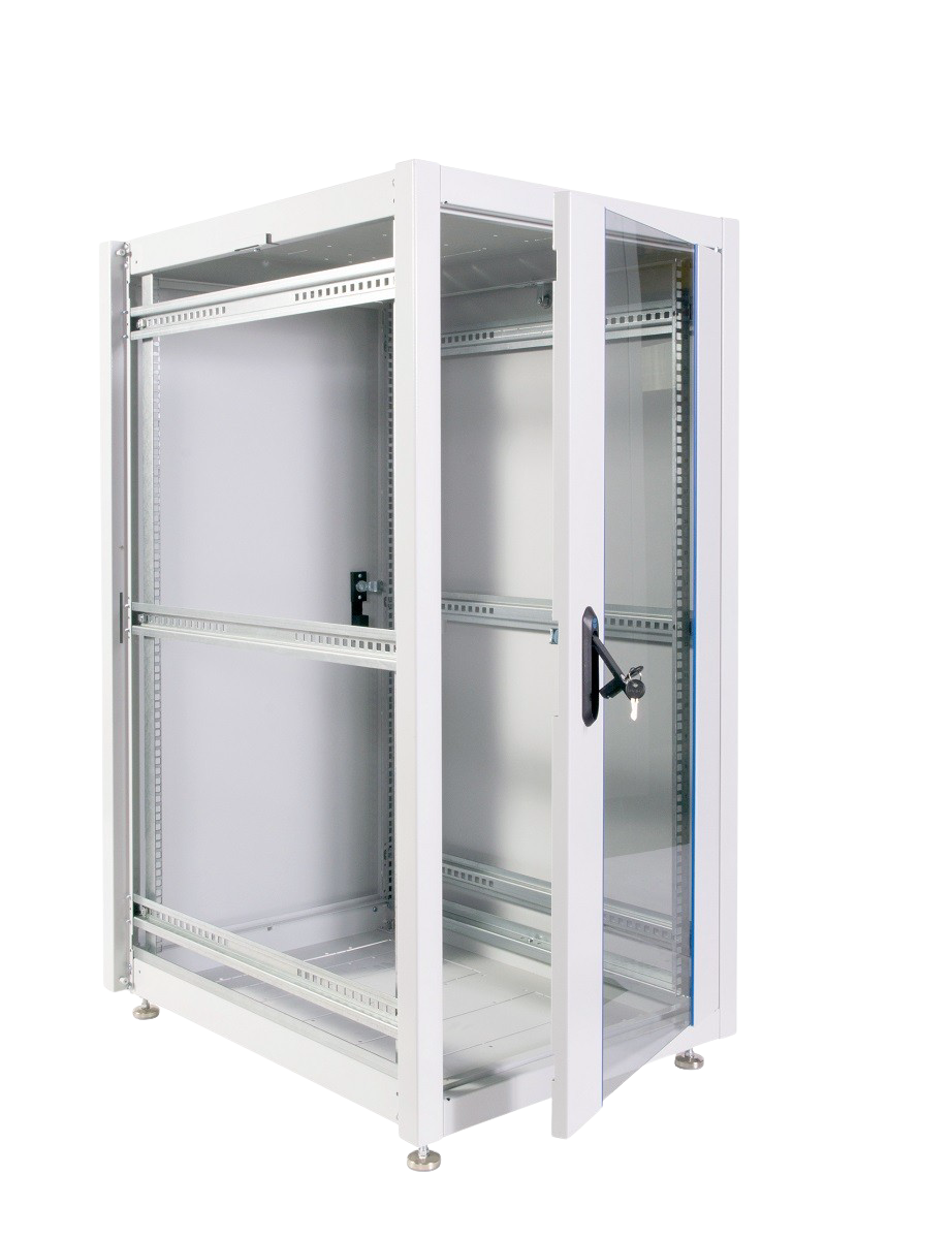 Шкаф телекоммуникационный напольный ЭКОНОМ 24U (600 × 800) дверь стекло, дверь металл  арт. ШТК-Э-24.6.8-13АА  купить у официального дистрибьютора в Санкт-Петербурге и Москве с доставкой.