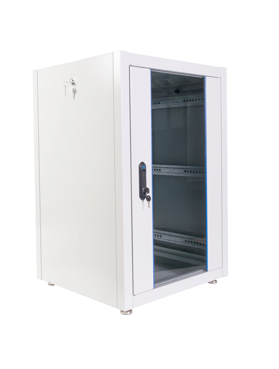 Шкаф телекоммуникационный напольный ЭКОНОМ 18U (600 × 800) дверь стекло, дверь металл  арт. ШТК-Э-18.6.8-13АА  купить у официального дистрибьютора в Санкт-Петербурге и Москве с доставкой.