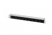Блок розеток Rem-10 без шнура с инд., 9 Sсhuko, вход IEC 60320 C14, 10 A, алюм., 19" арт. R-10-9S-I-440-Z  купить у официального дистрибьютора в Санкт-Петербурге и Москве с доставкой.