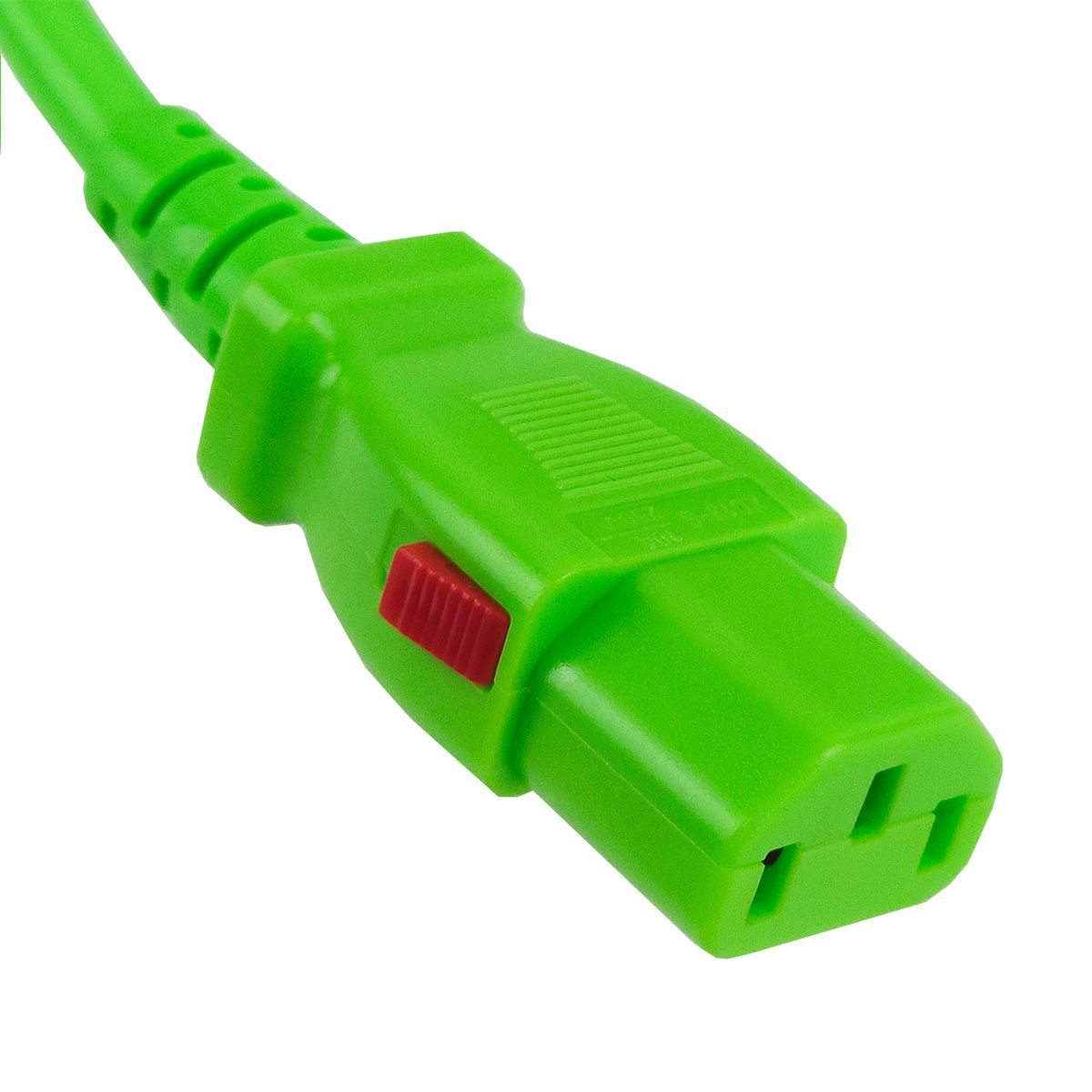 Блоки распределения питания Силовой шнур BNH, IEC 60320 С13, вилка IEC 60320 С14, 3 м, 10А, с фиксатором обеих сторон, цвет: зелёный купить у официального дистрибьютора в Санкт-Петербурге и Москве с доставкой.