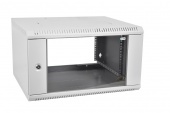 Шкаф телекоммуникационный настенный разборный ЭКОНОМ 6U (600 × 350) дверь стекло, цвет черный  арт. ШРН-Э-6.350-9005  купить у официального дистрибьютора в Санкт-Петербурге и Москве с доставкой.