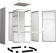 Каркас шкафа ШГВ:800х800х2000(рым-болты 4 шт., монтаж. перемычки внутренний монтаж, по глубине 2 шт.) Без двери; С углом открывания 130⁰; Две МП толщиной 3 мм ; Без задней панели/двери; 0; Потолочная панель; Панель основания в сборе с модульными полами; Б IPEX купить у официального дистрибьютора в Санкт-Петербурге и Москве с доставкой.