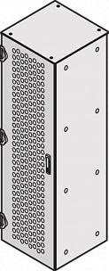 Металлическая дверь перфорированная 2200H 800W 3PT RAL7021 Schroff арт. 21130942  купить у официального дилера в Санкт-Петербурге и Москве с доставкой.